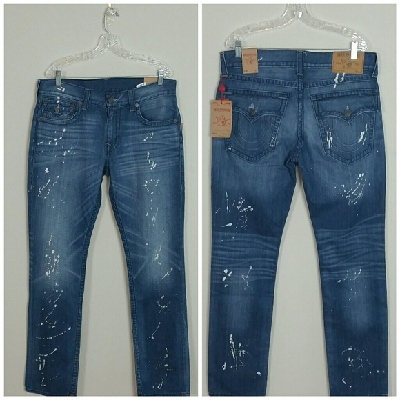 True Religion Other - True Religion flap pocket distressed slim jeans